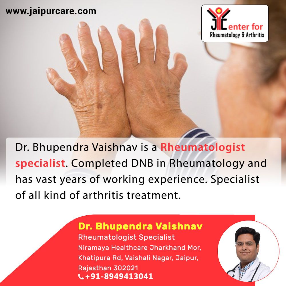 Dr Bhupendra Vaishnav is an experienced Rheumatologist ...