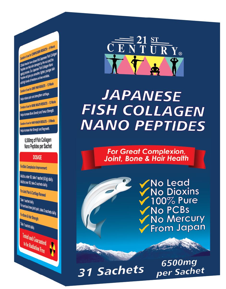 Fish Collagen Nano Peptides from Japan, 6500mg a sachet ...