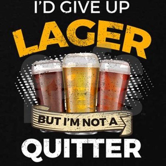 Funny Lager Give Up Beer But Not A Quitter Zip Hoodie ...