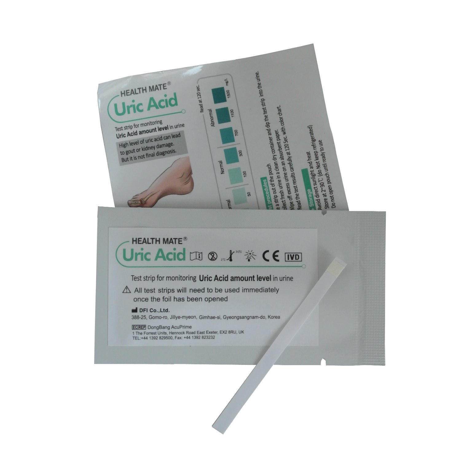 Gout Urine Test Strip Professional Uric Acid GP Testing ...