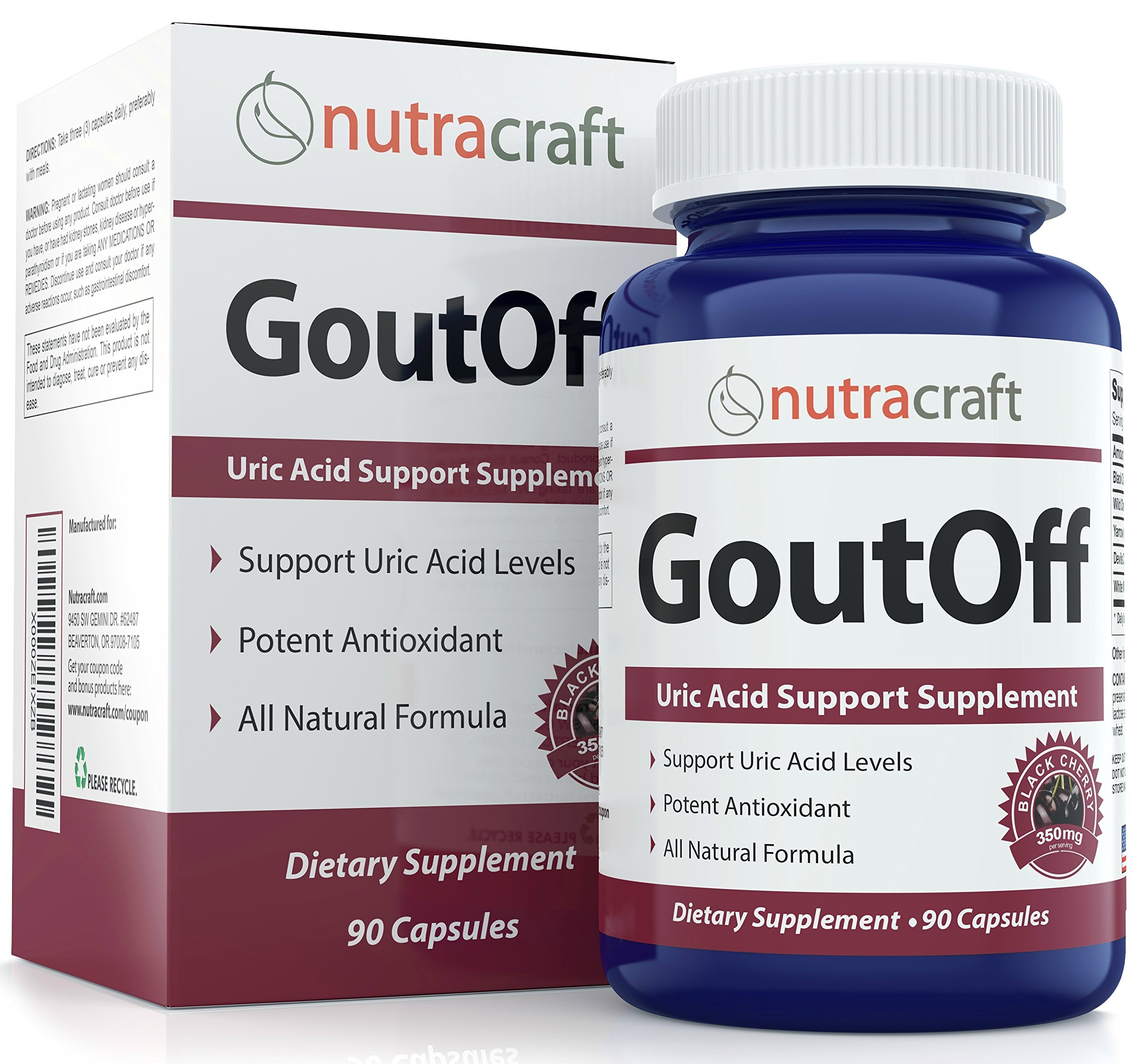 GoutOff Uric Acid Cleanse Supplement With Black Cherry Extract, Devils ...