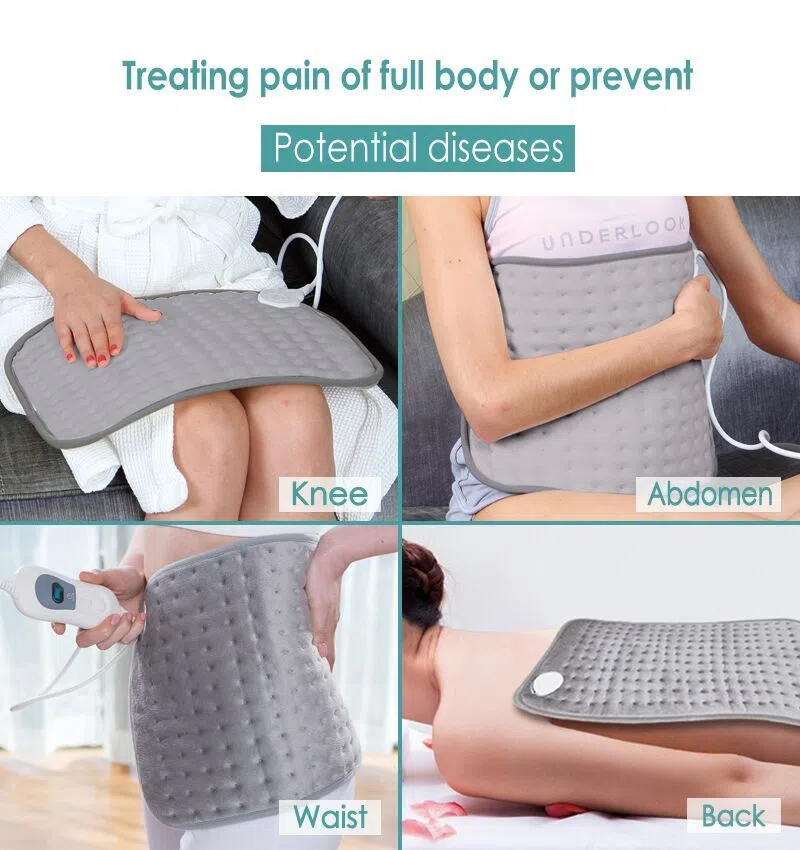 How do heating pads help with pain?