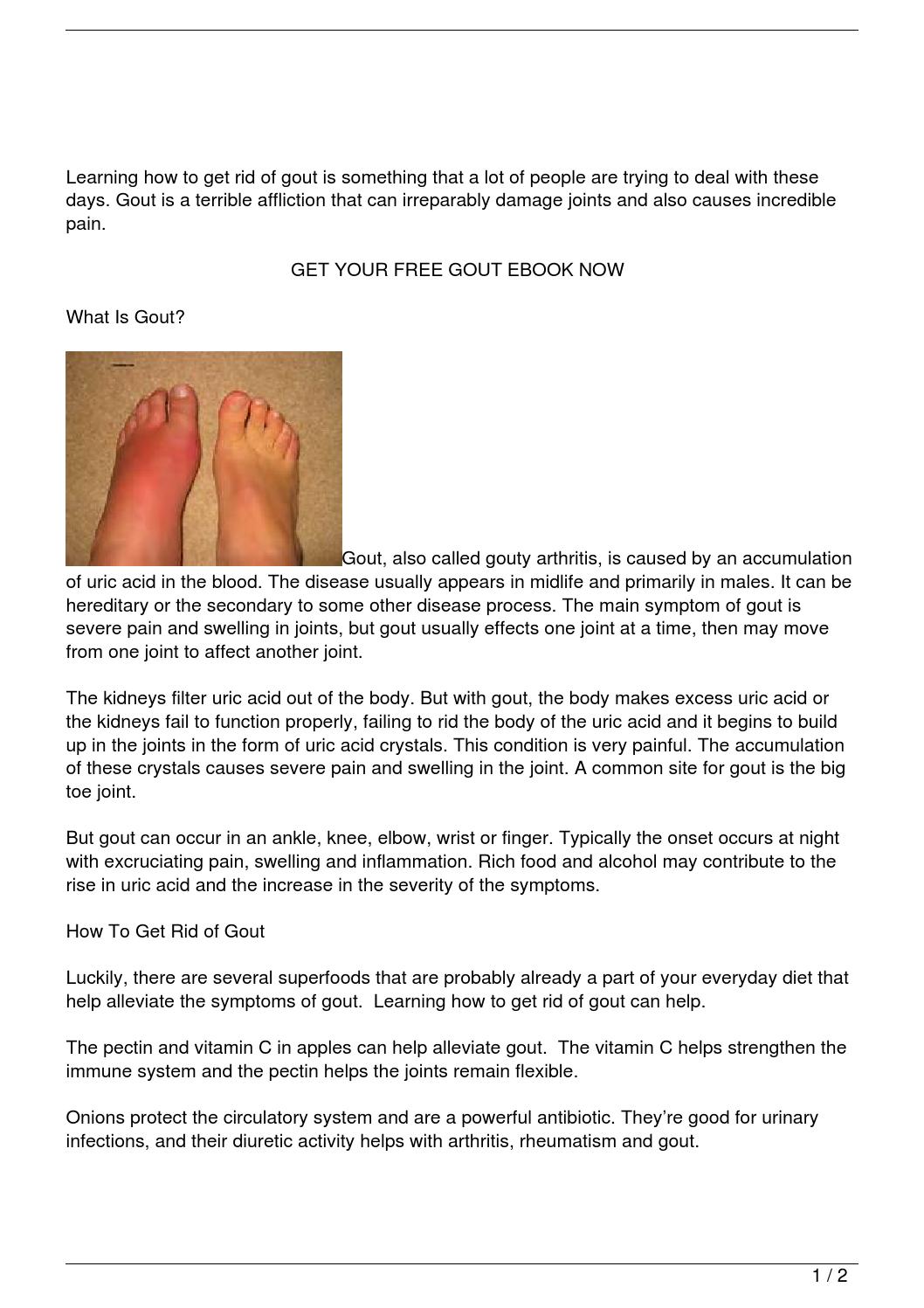 How To Get Rid of Gout by stacy cooper