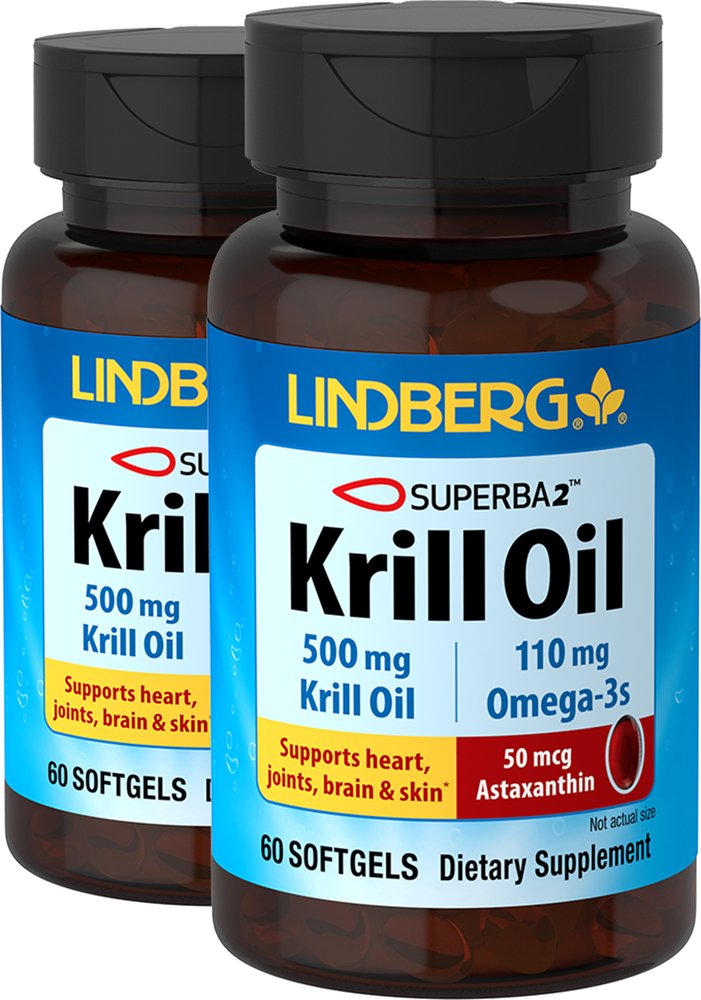 Krill Oil, 500 mg, 60 Softgels x 2 bottles
