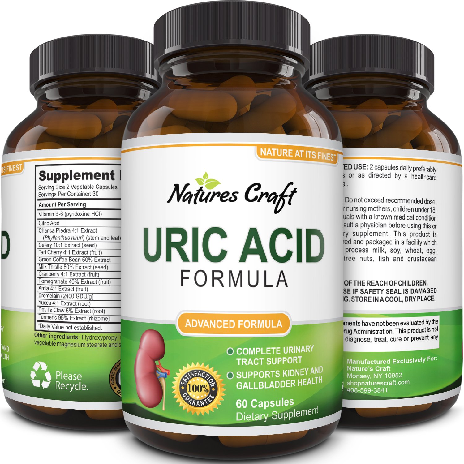 Natures Craft Uric Acid Detox Cleanse Formula Decrease ...
