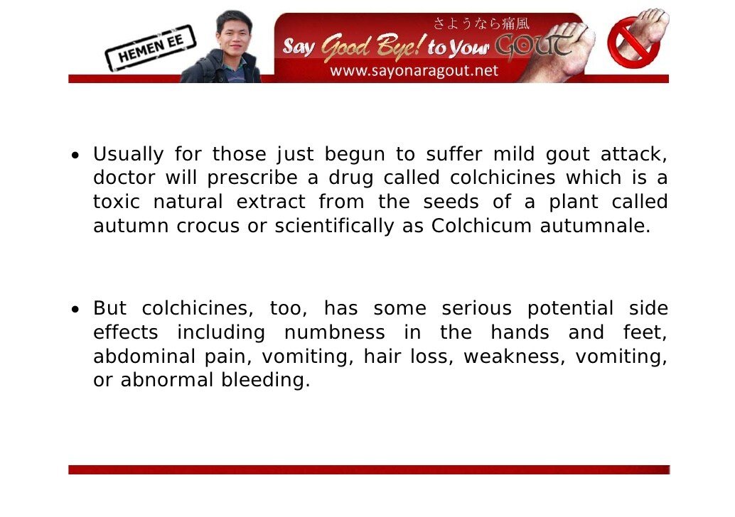 Side Effects of Common Gout Drugs