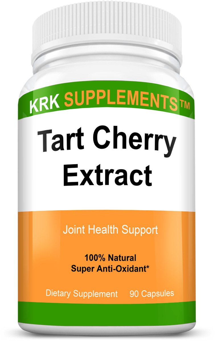 Tart Cherry Extract 900mg per serving 90 capsules KRK Supplements ...