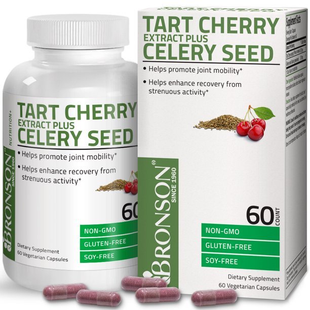 Tart Cherry Extract Capsules with Celery Seed Powerful ...