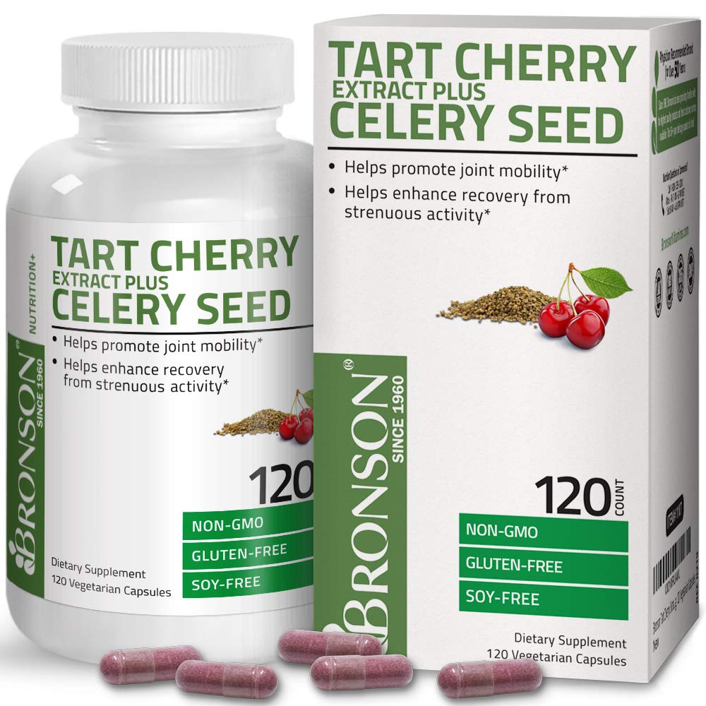 Tart Cherry Extract + Celery Seed Vegetarian Capsules Powerful Uric ...