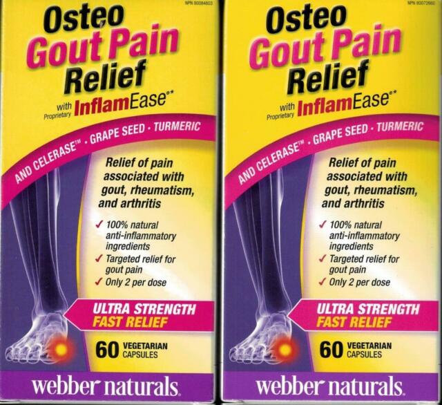 Webber Naturals Osteo Gout Pain Relief w/ InflamEase and ...